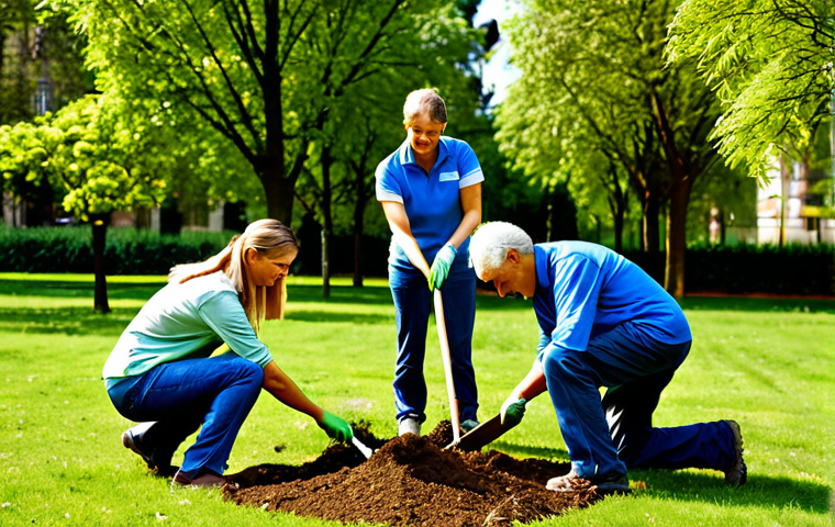 로우테크 라이프에서의 친구 만들기 - Online Study Group**

"Three fully clothed friends, two women and one man, are meeting at a cozy caf...